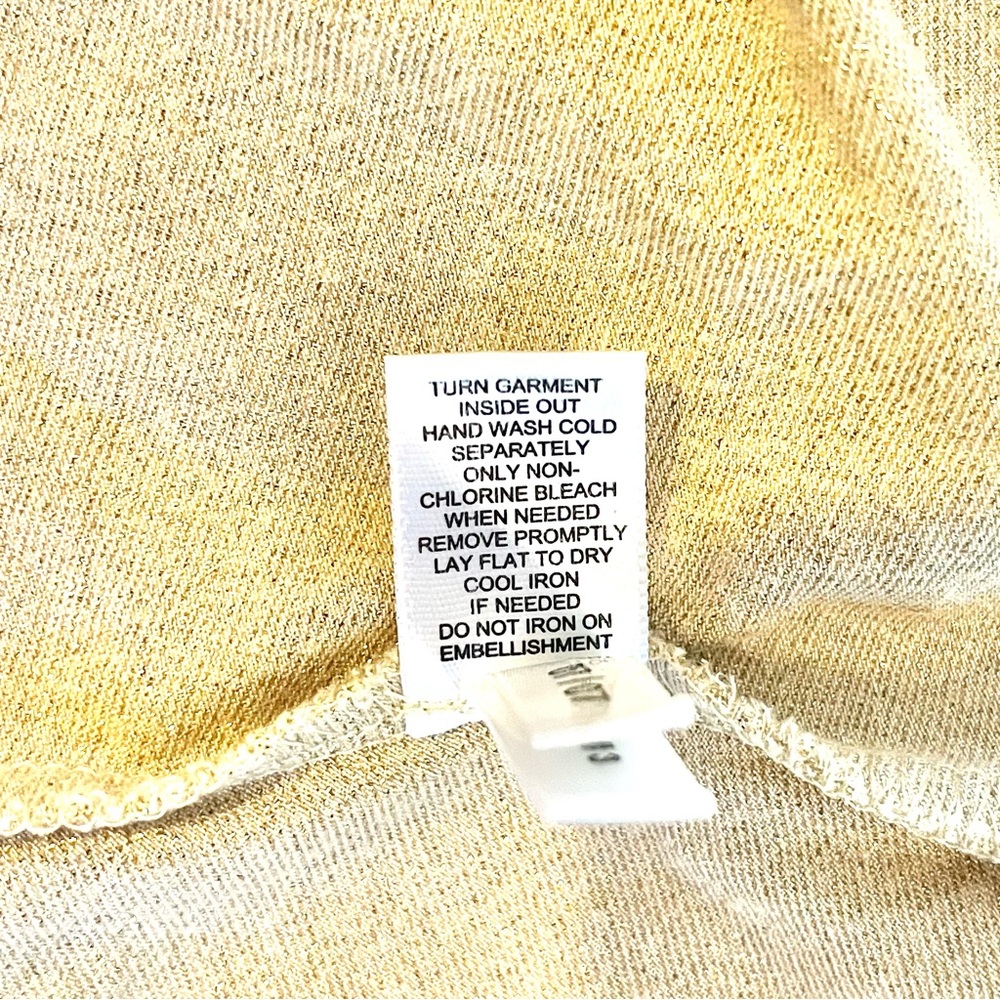 EXPRESS Women’s Spaghetti Strap Tank in Glitter Goldtone - Picture 6 of 7